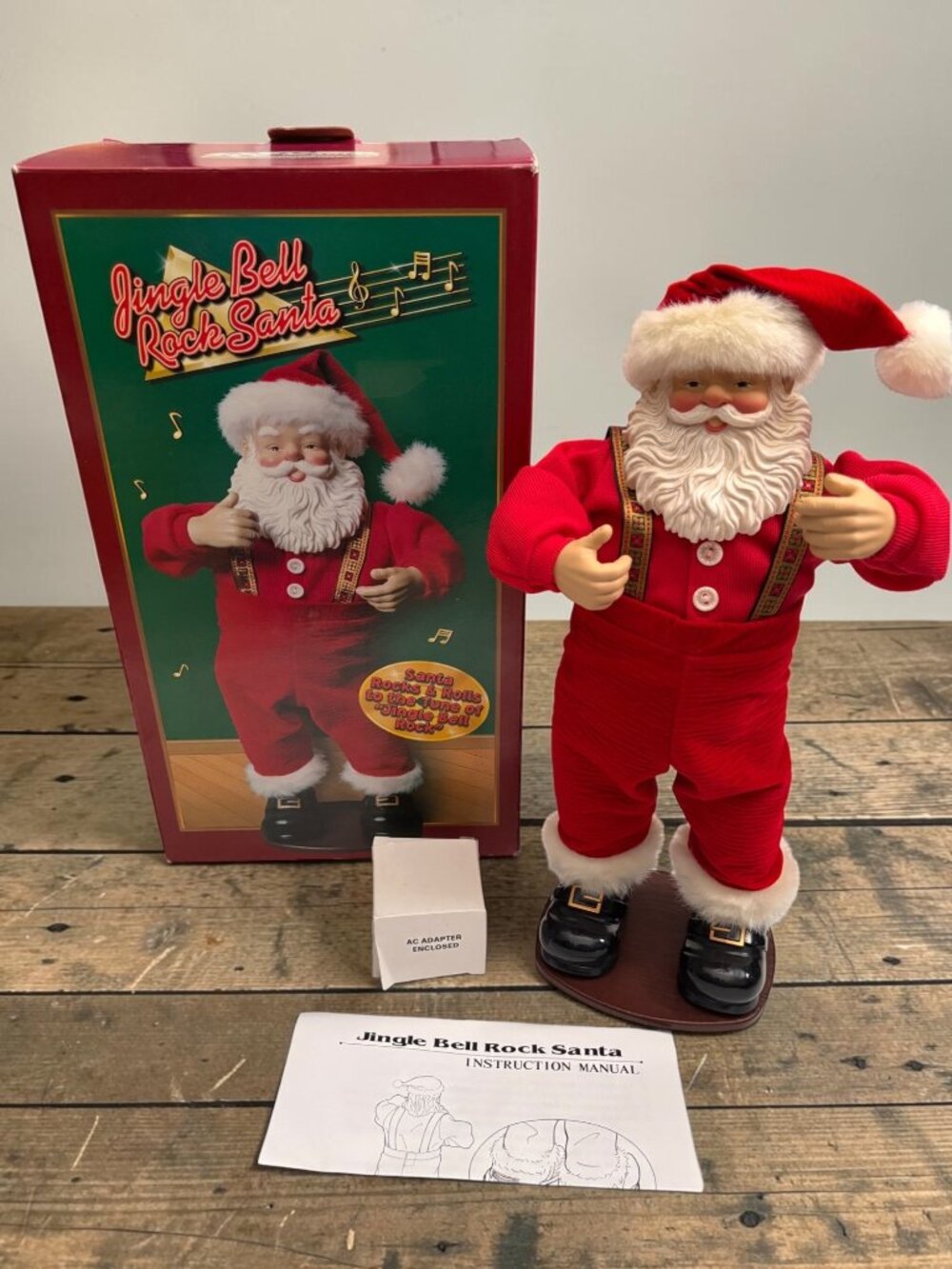 Jingle Bell Rock Santa Animated Singing & Dancing Christmas Decoration With AC A